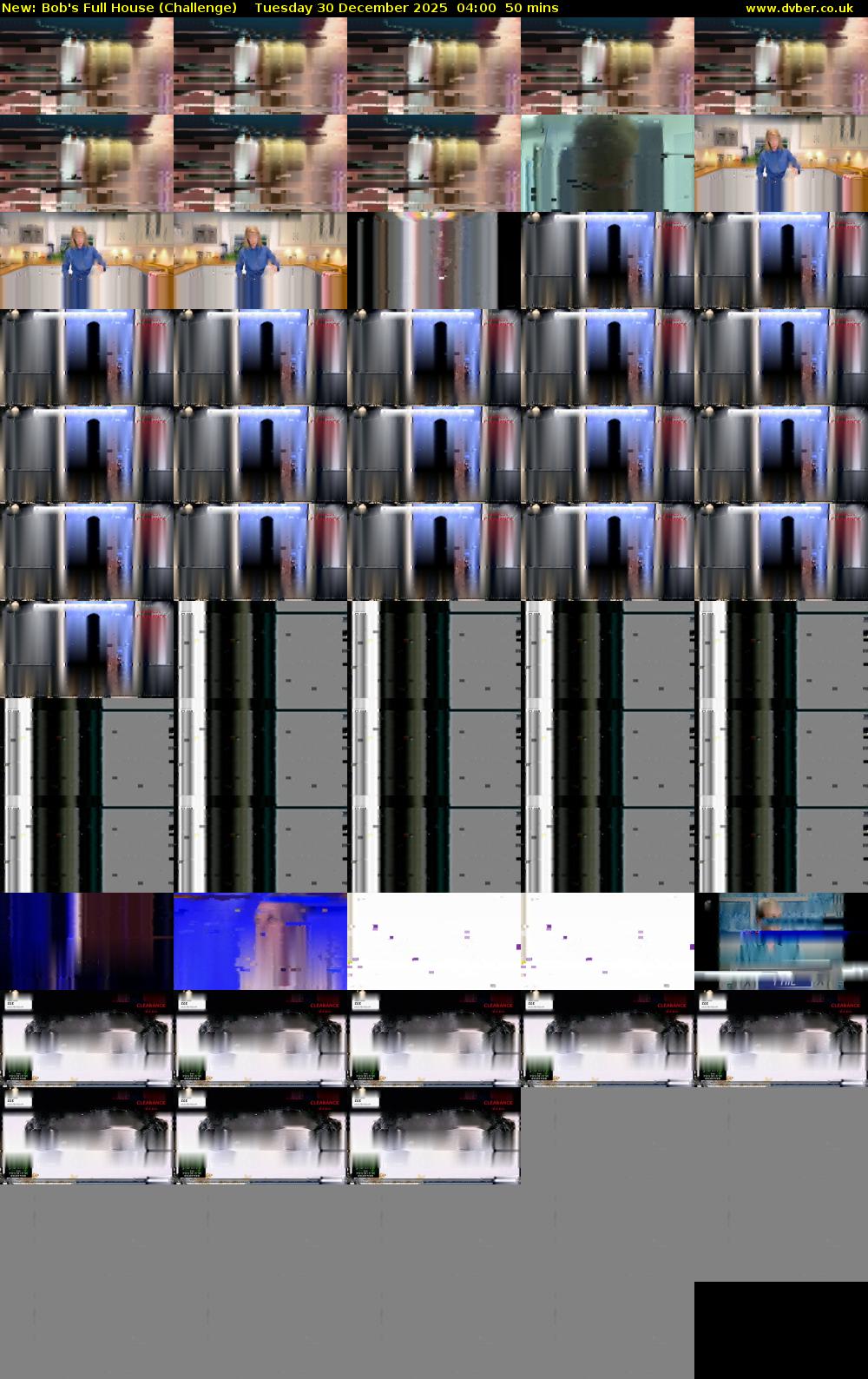 Bob's Full House (Challenge) Tuesday 30 December 2025 04:00 - 04:50