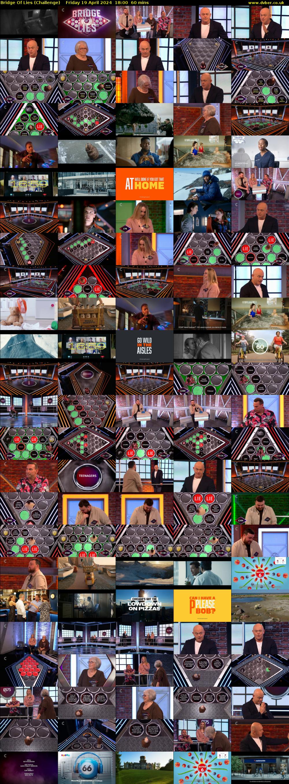 Bridge Of Lies (Challenge) Friday 19 April 2024 18:00 - 19:00