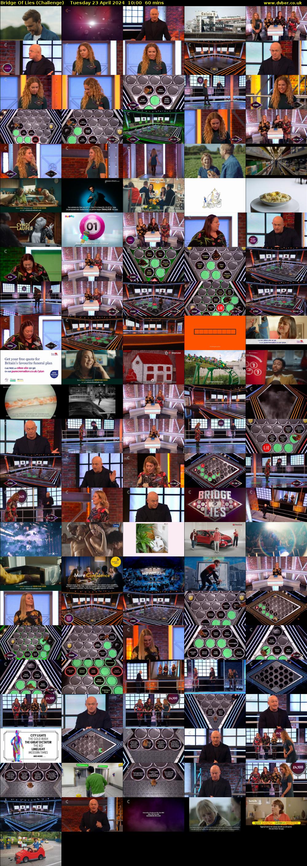 Bridge Of Lies (Challenge) Tuesday 23 April 2024 10:00 - 11:00