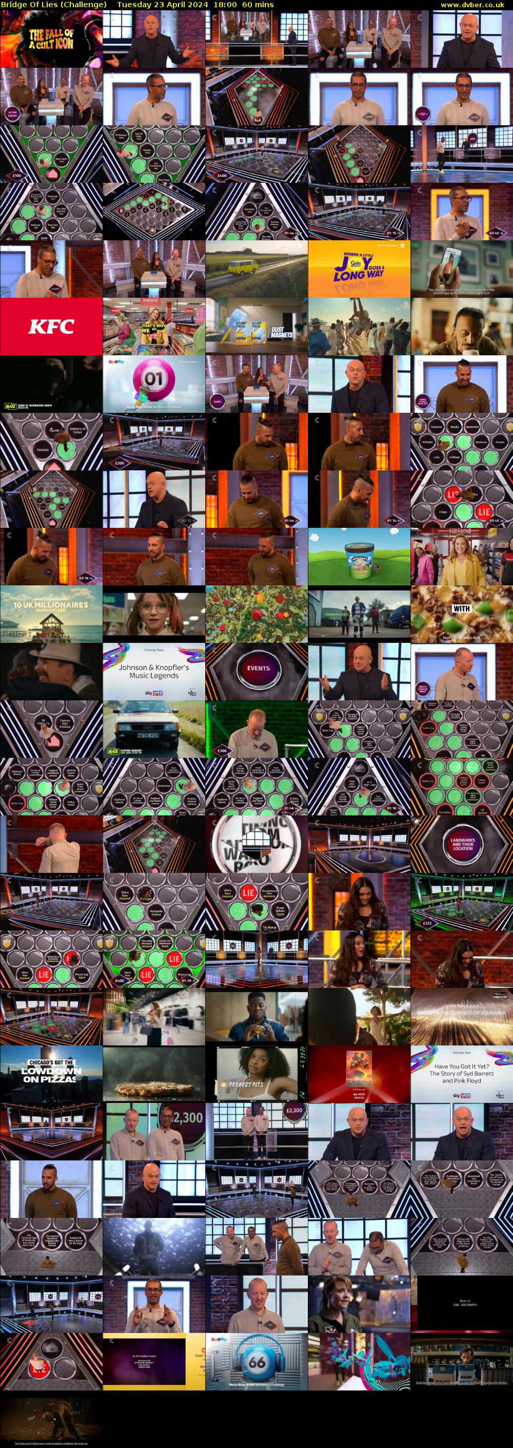 Bridge Of Lies (Challenge) Tuesday 23 April 2024 18:00 - 19:00