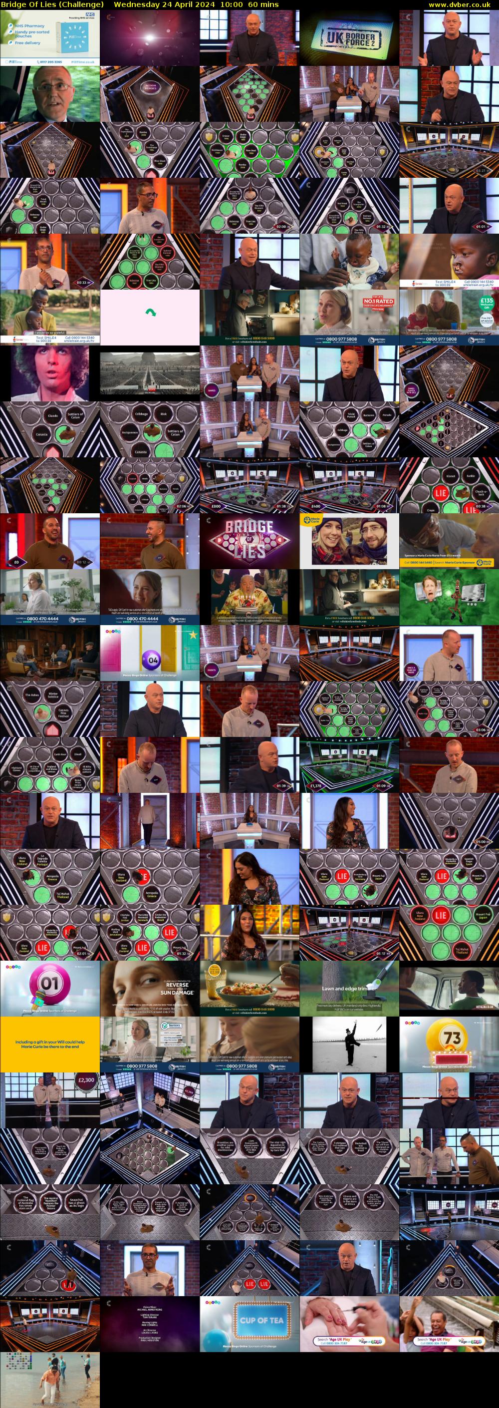 Bridge Of Lies (Challenge) Wednesday 24 April 2024 10:00 - 11:00