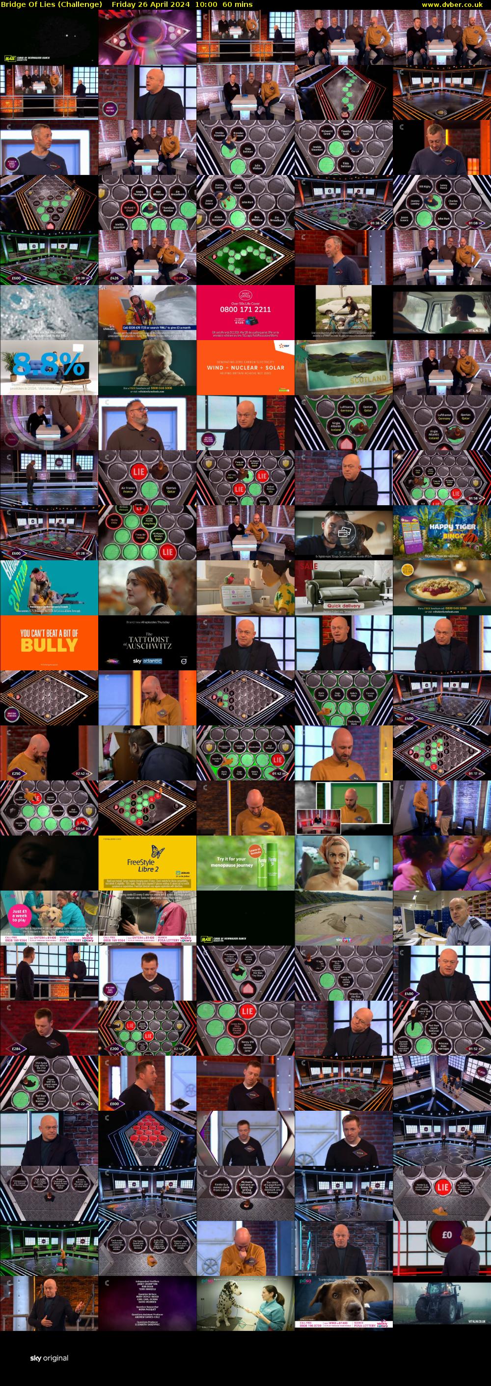 Bridge Of Lies (Challenge) Friday 26 April 2024 10:00 - 11:00