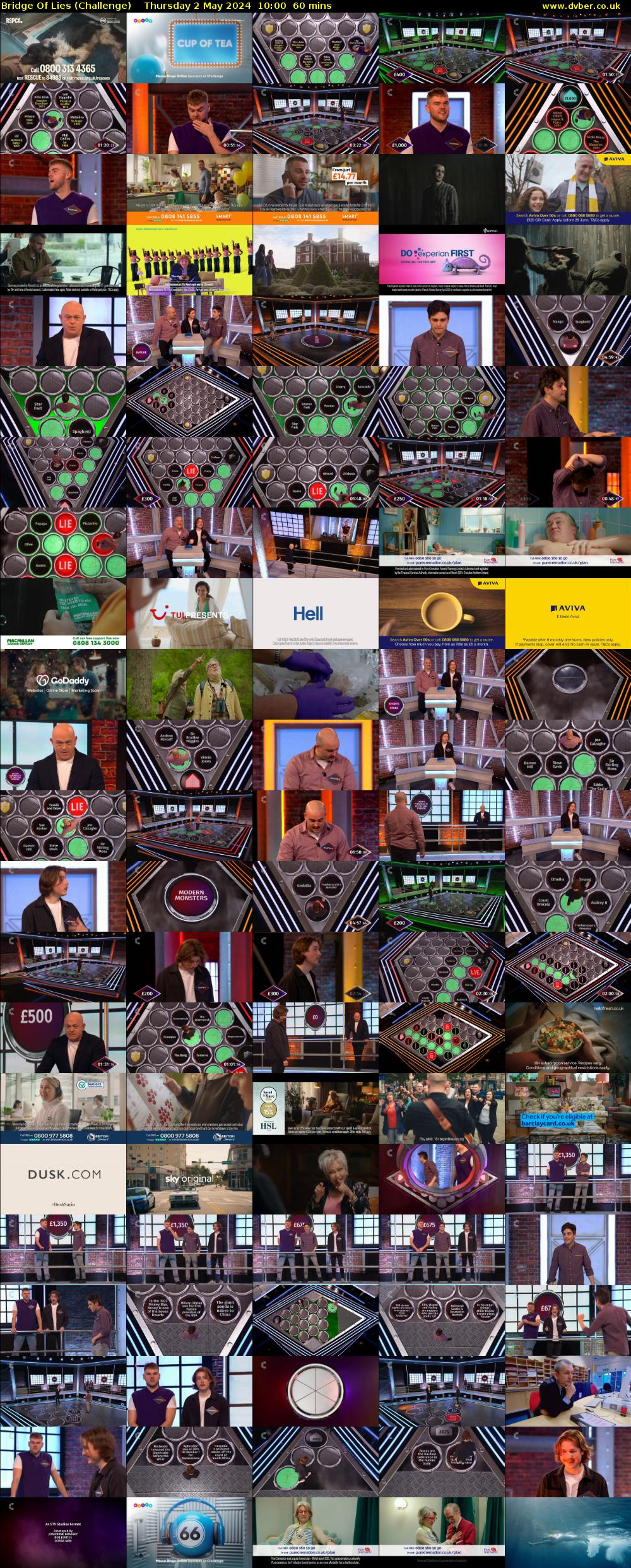 Bridge Of Lies (Challenge) Thursday 2 May 2024 10:00 - 11:00