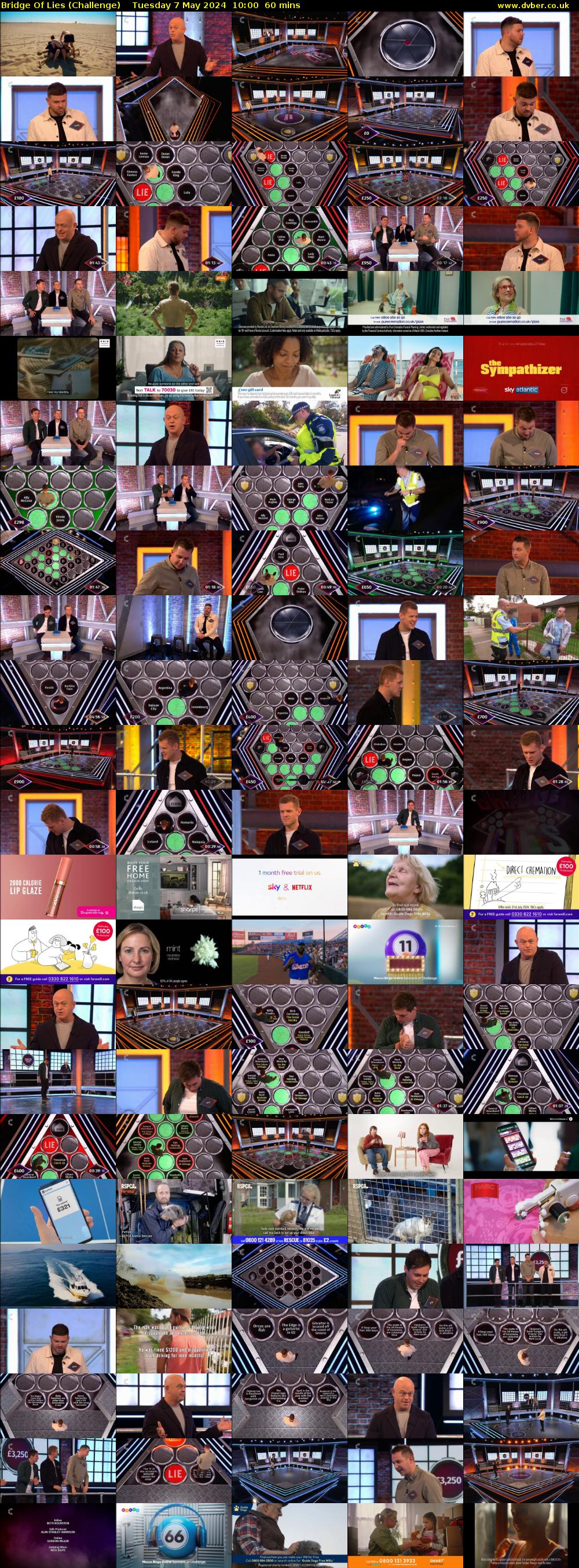 Bridge Of Lies (Challenge) Tuesday 7 May 2024 10:00 - 11:00