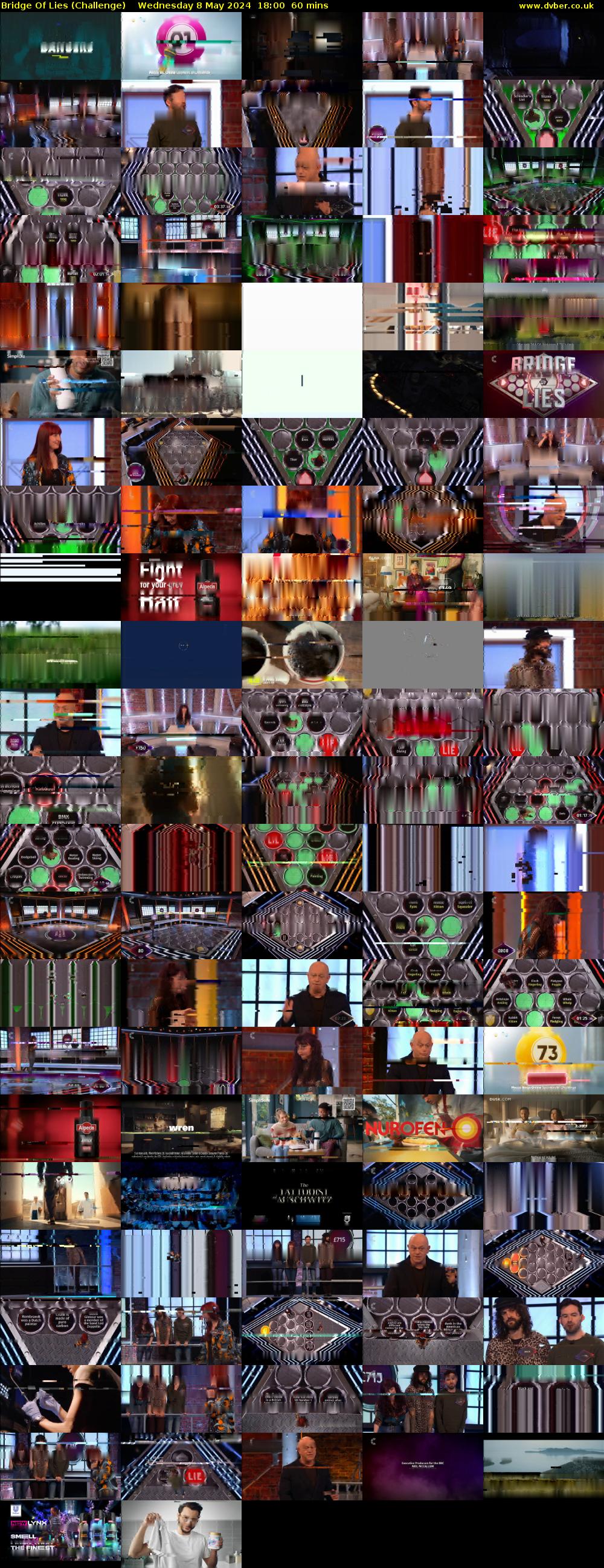 Bridge Of Lies (Challenge) Wednesday 8 May 2024 18:00 - 19:00