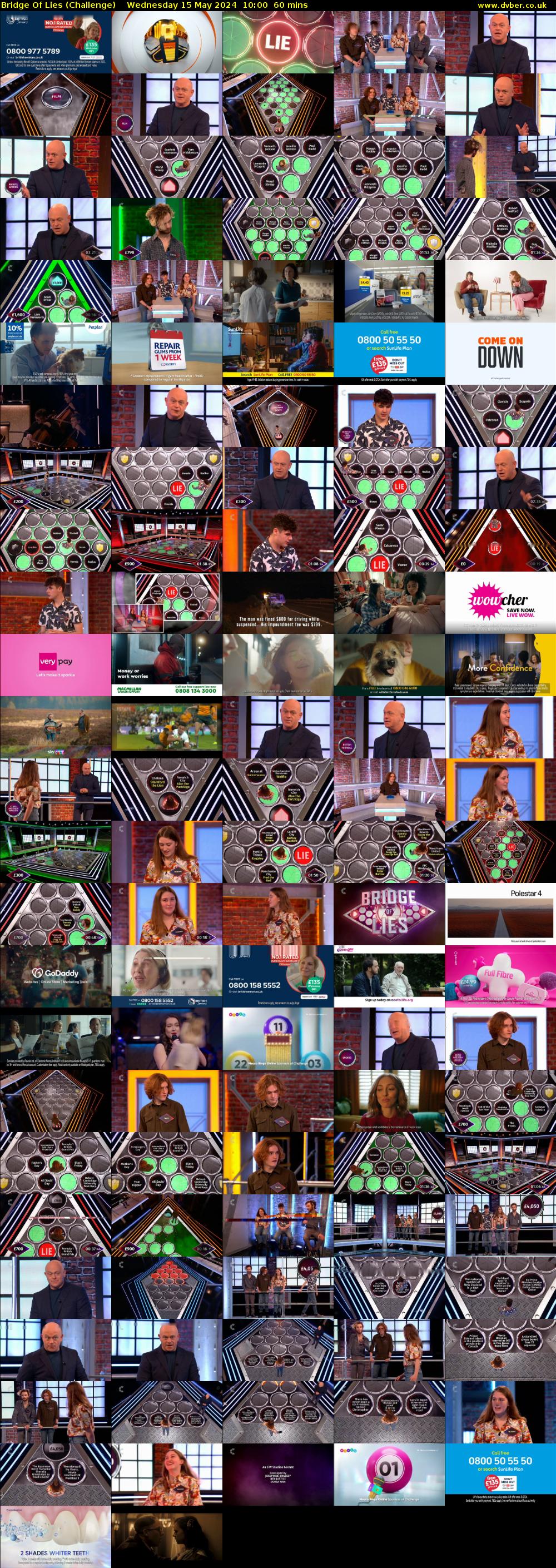 Bridge Of Lies (Challenge) Wednesday 15 May 2024 10:00 - 11:00