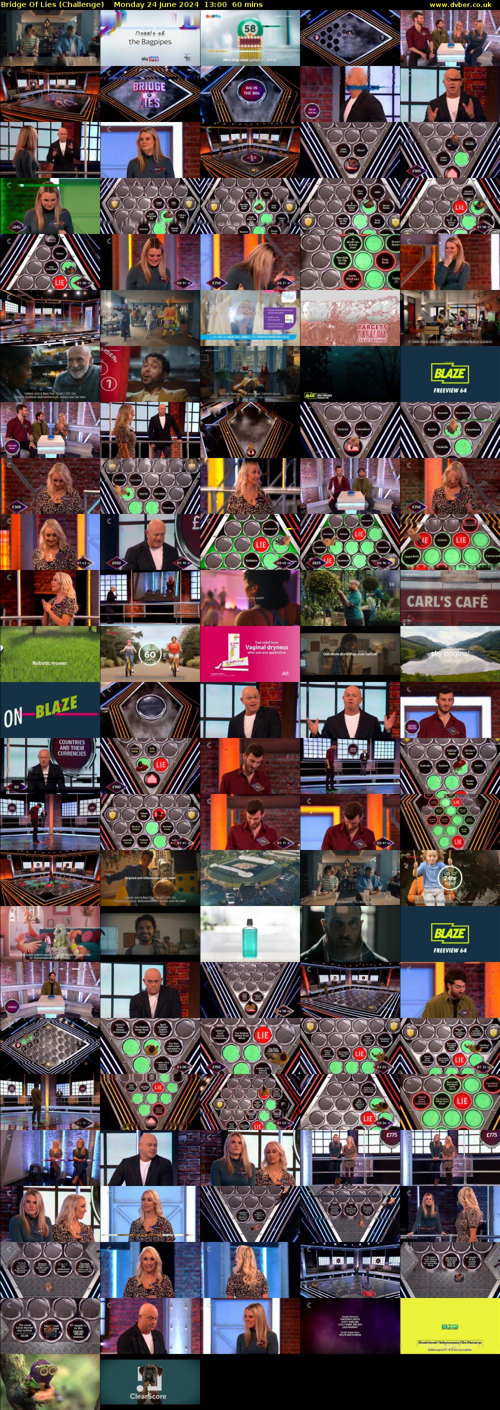 Bridge Of Lies (Challenge) Monday 24 June 2024 13:00 - 14:00