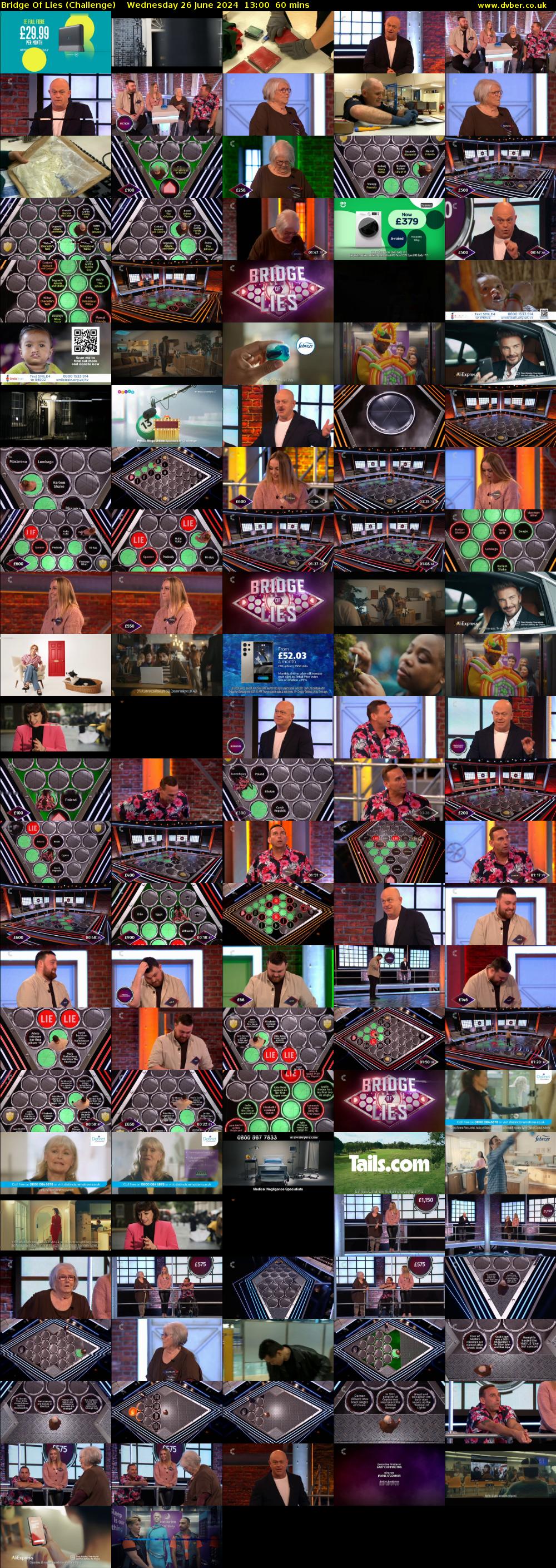 Bridge Of Lies (Challenge) Wednesday 26 June 2024 13:00 - 14:00
