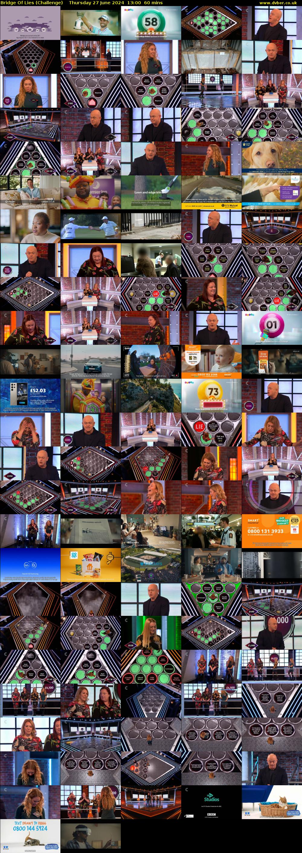 Bridge Of Lies (Challenge) Thursday 27 June 2024 13:00 - 14:00