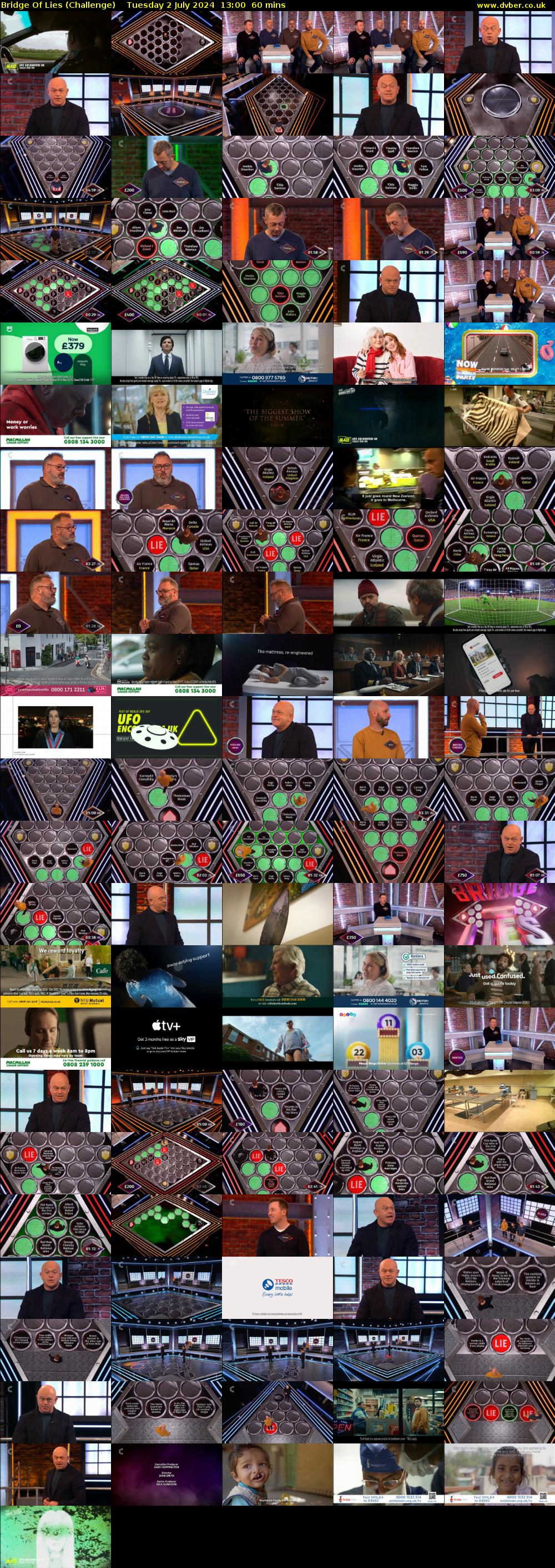 Bridge Of Lies (Challenge) Tuesday 2 July 2024 13:00 - 14:00