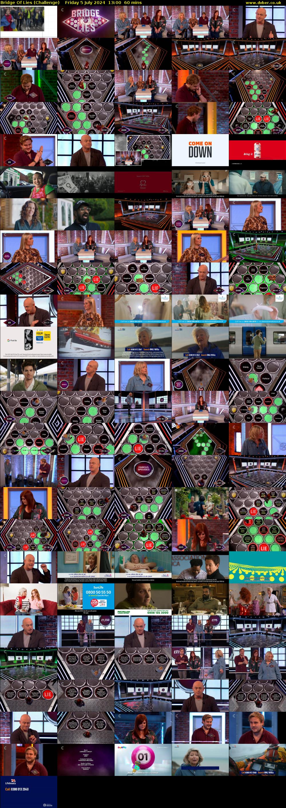 Bridge Of Lies (Challenge) Friday 5 July 2024 13:00 - 14:00