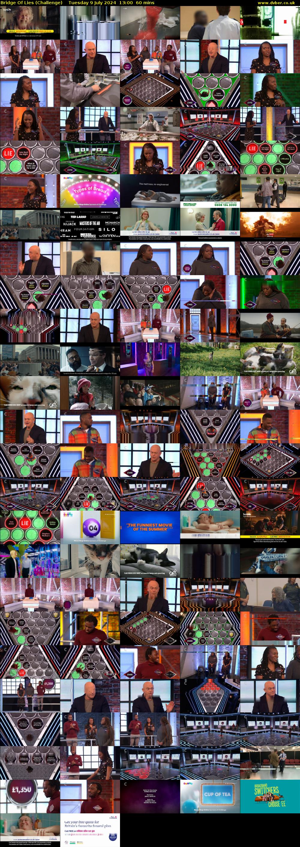 Bridge Of Lies (Challenge) Tuesday 9 July 2024 13:00 - 14:00