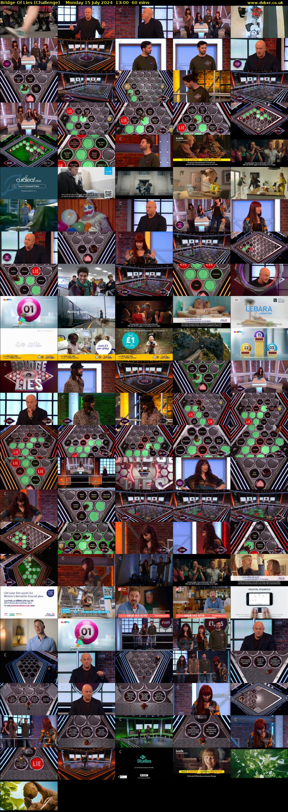 Bridge Of Lies (Challenge) Monday 15 July 2024 13:00 - 14:00