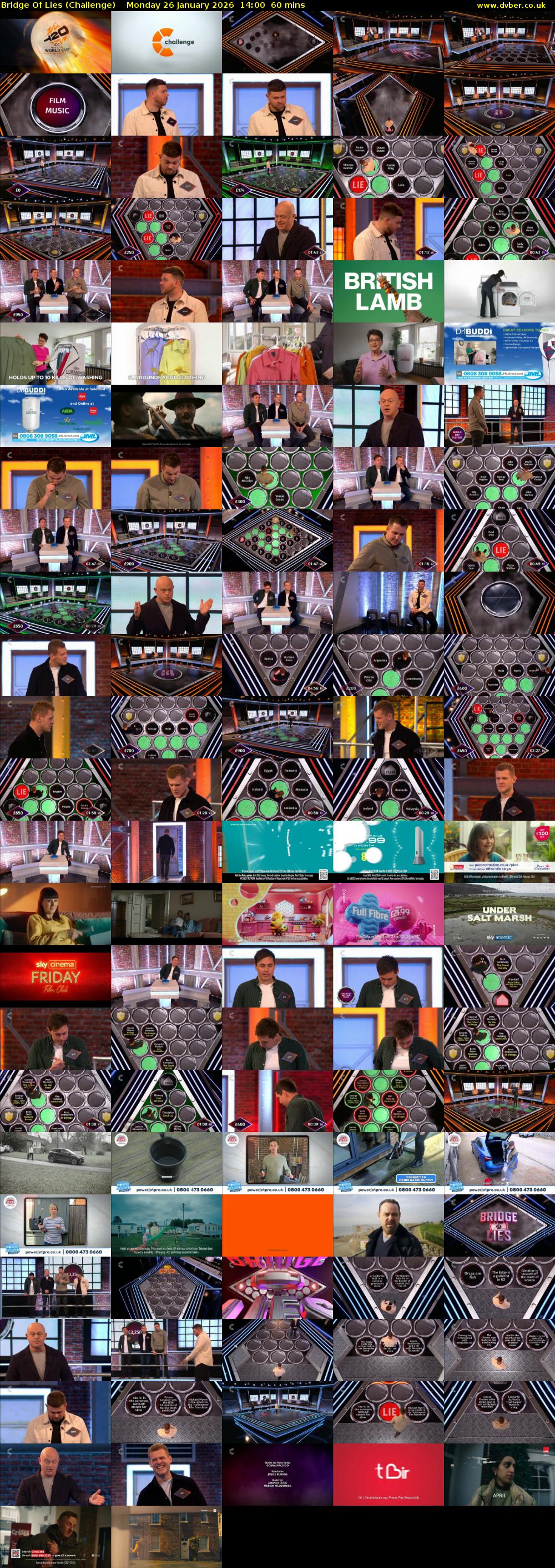 Bridge Of Lies (Challenge) Monday 26 January 2026 14:00 - 15:00
