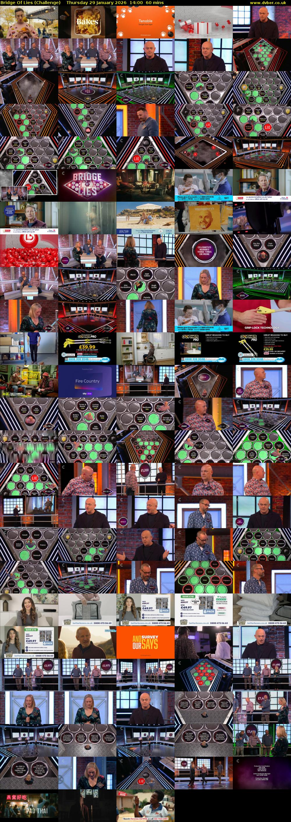 Bridge Of Lies (Challenge) Thursday 29 January 2026 14:00 - 15:00