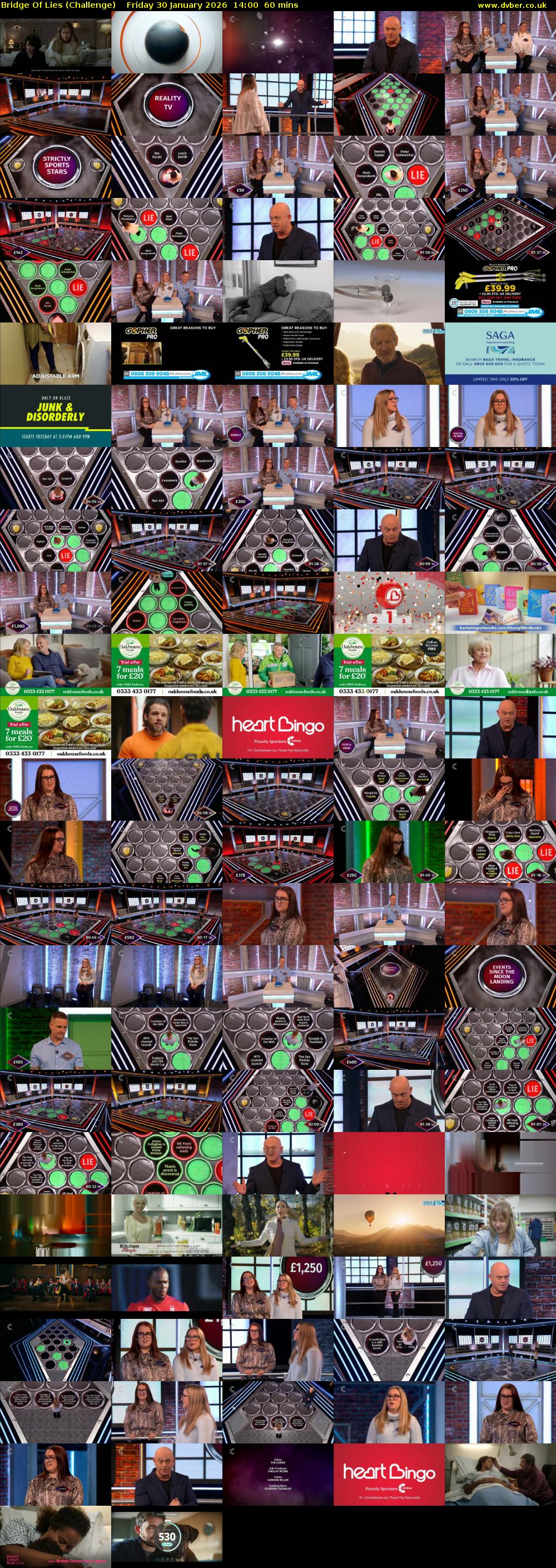 Bridge Of Lies (Challenge) Friday 30 January 2026 14:00 - 15:00