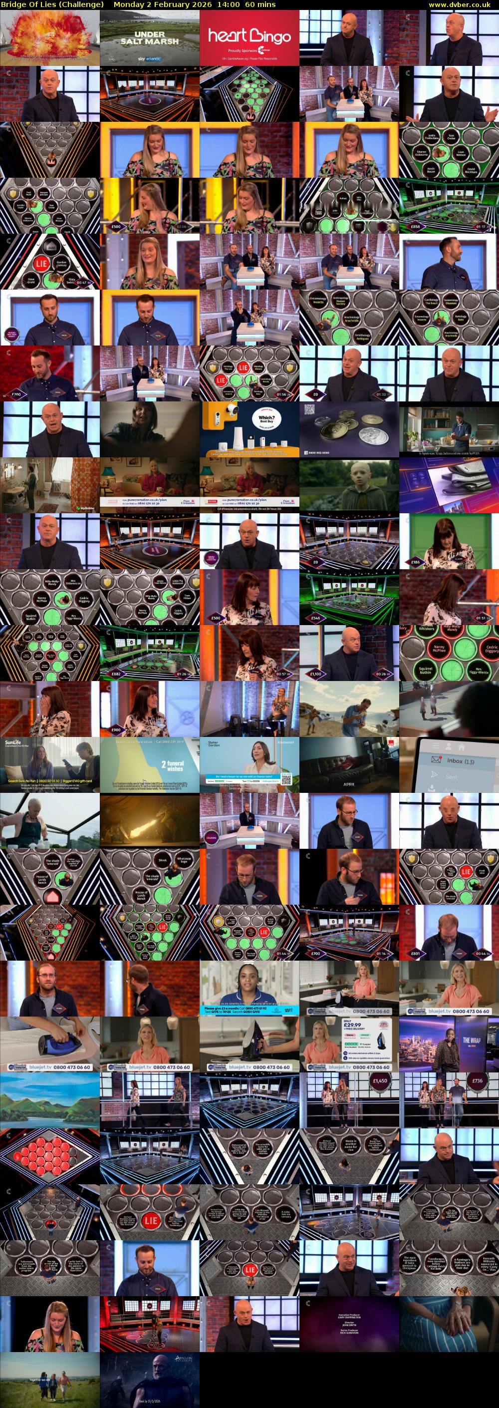 Bridge Of Lies (Challenge) Monday 2 February 2026 14:00 - 15:00