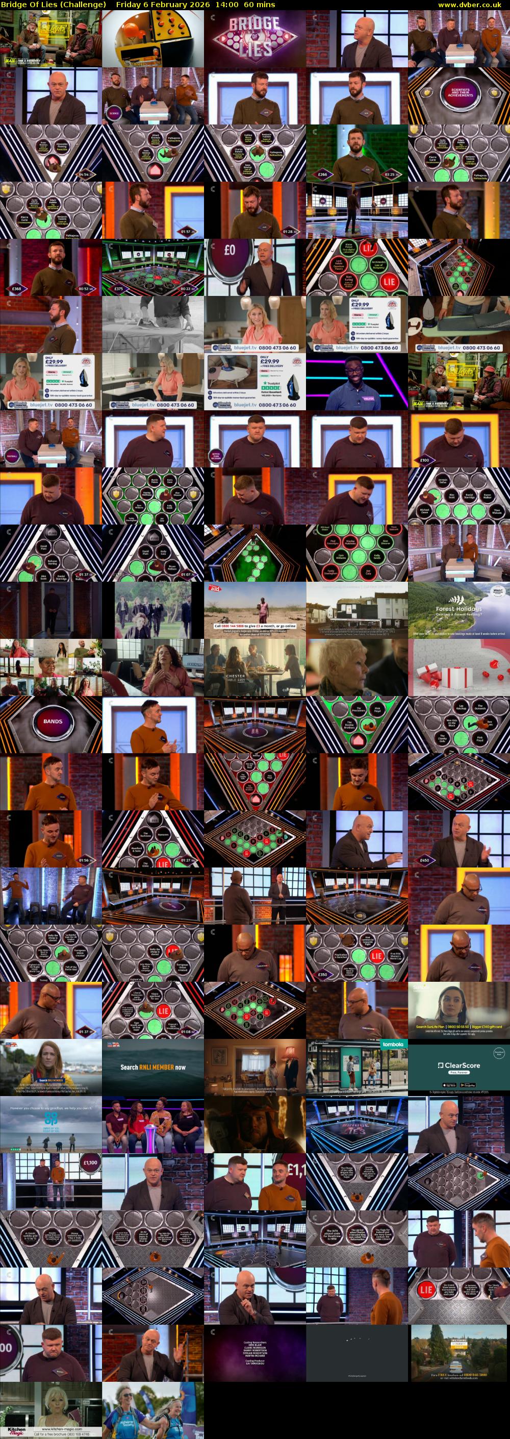 Bridge Of Lies (Challenge) Friday 6 February 2026 14:00 - 15:00