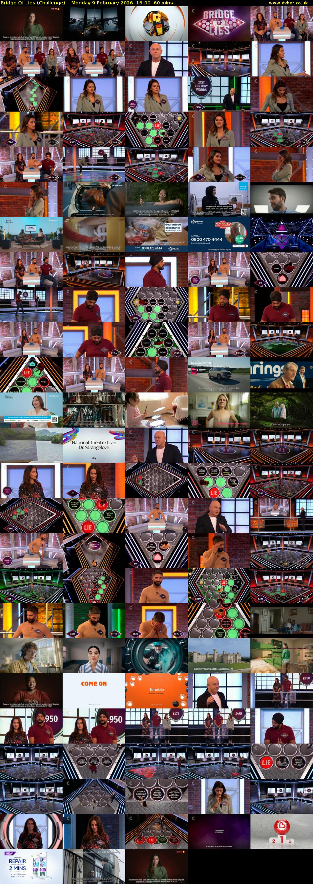 Bridge Of Lies (Challenge) Monday 9 February 2026 16:00 - 17:00