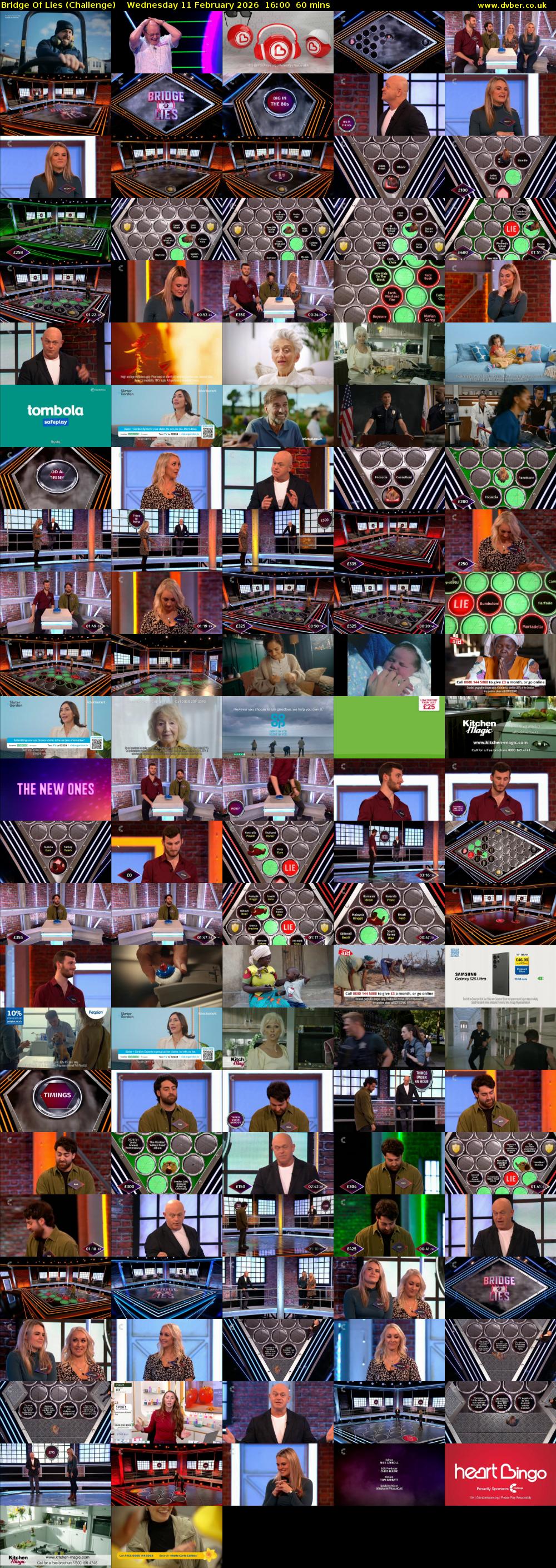 Bridge Of Lies (Challenge) Wednesday 11 February 2026 16:00 - 17:00