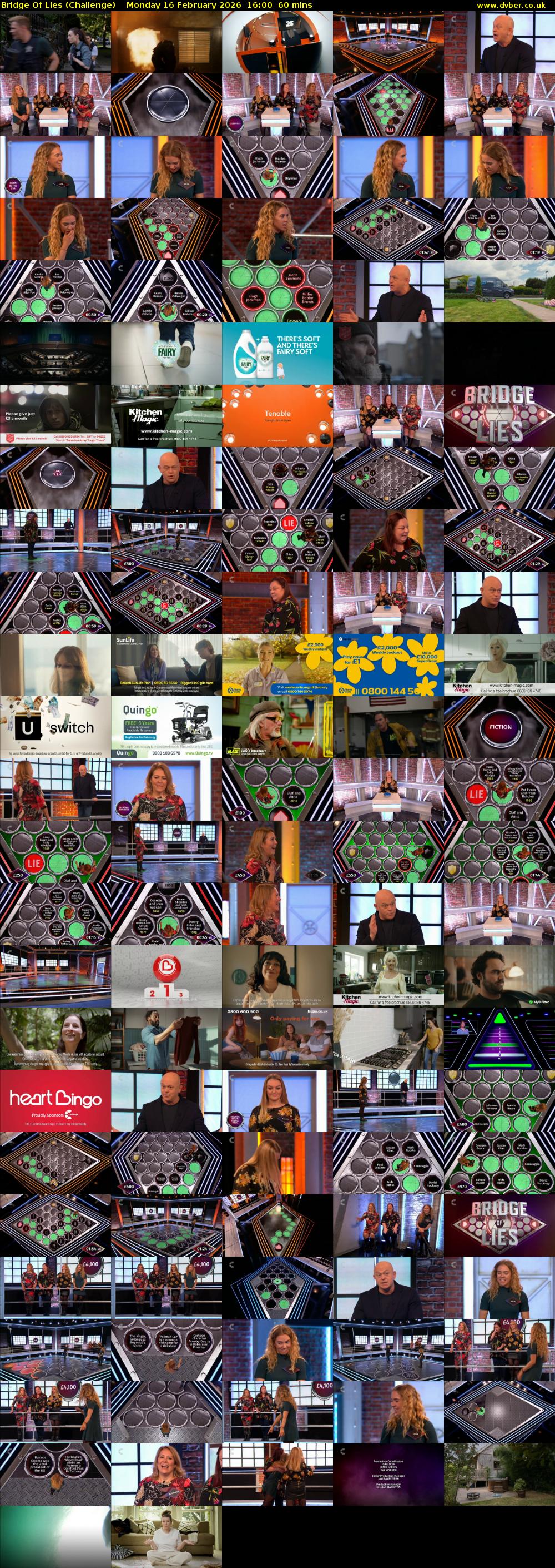 Bridge Of Lies (Challenge) Monday 16 February 2026 16:00 - 17:00