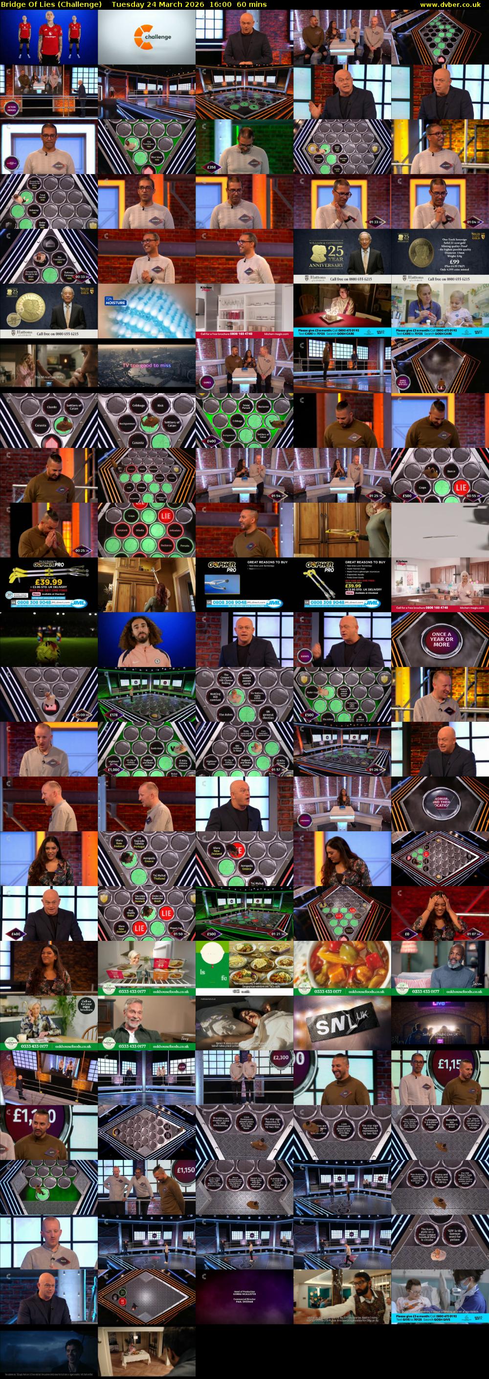 Bridge Of Lies (Challenge) Tuesday 24 March 2026 16:00 - 17:00