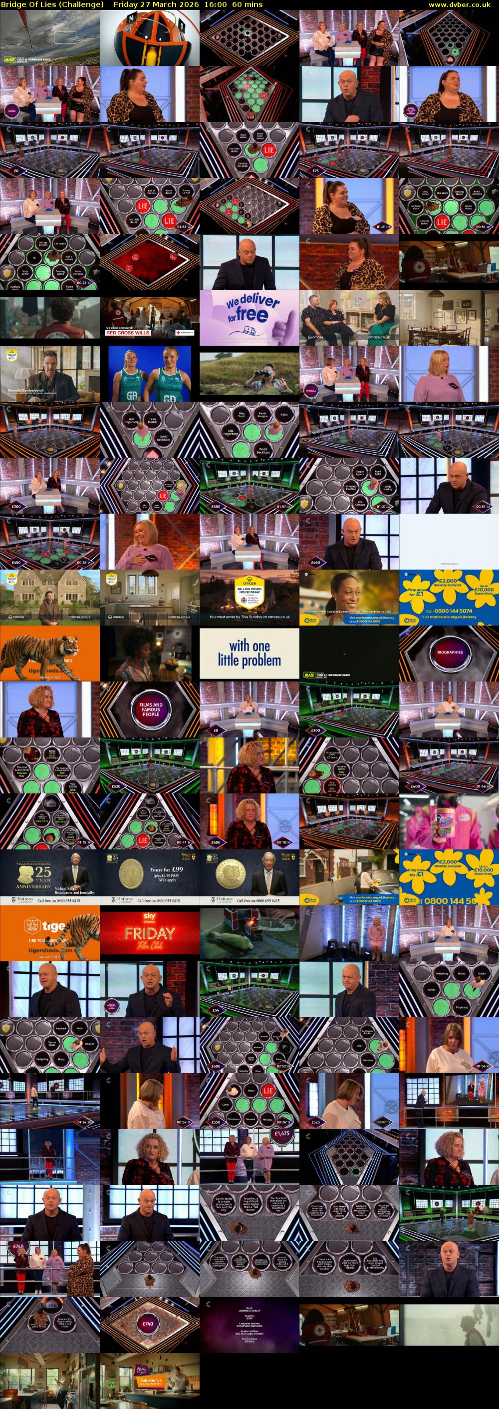 Bridge Of Lies (Challenge) Friday 27 March 2026 16:00 - 17:00