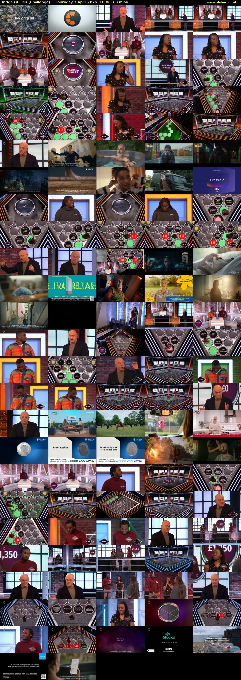 Bridge Of Lies (Challenge) Thursday 2 April 2026 16:00 - 17:00