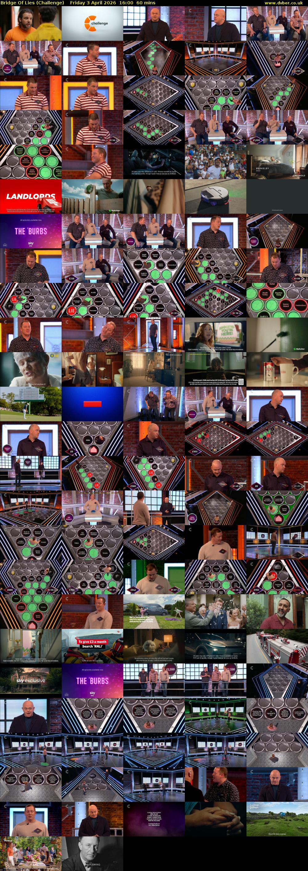 Bridge Of Lies (Challenge) Friday 3 April 2026 16:00 - 17:00