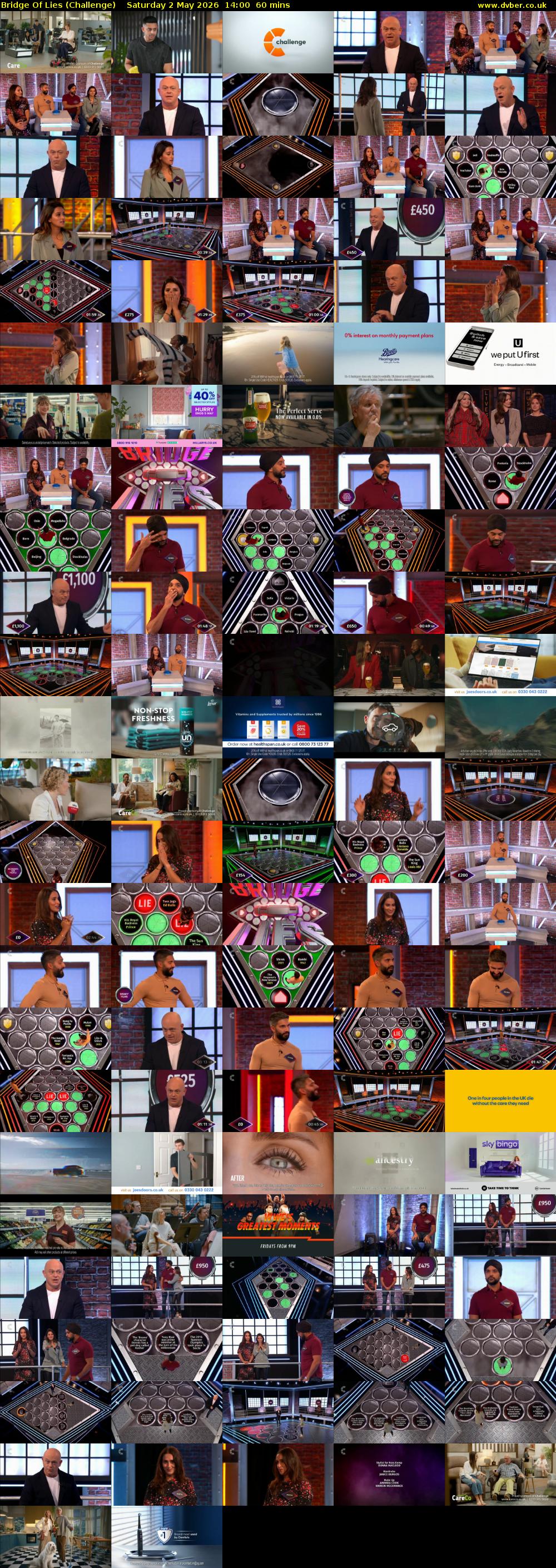 Bridge Of Lies (Challenge) Saturday 2 May 2026 14:00 - 15:00