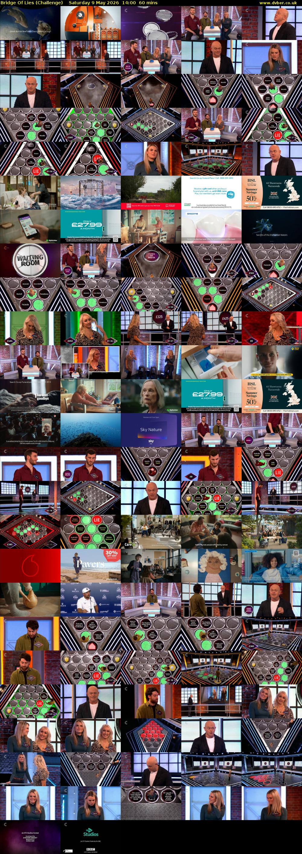 Bridge Of Lies (Challenge) Saturday 9 May 2026 14:00 - 15:00