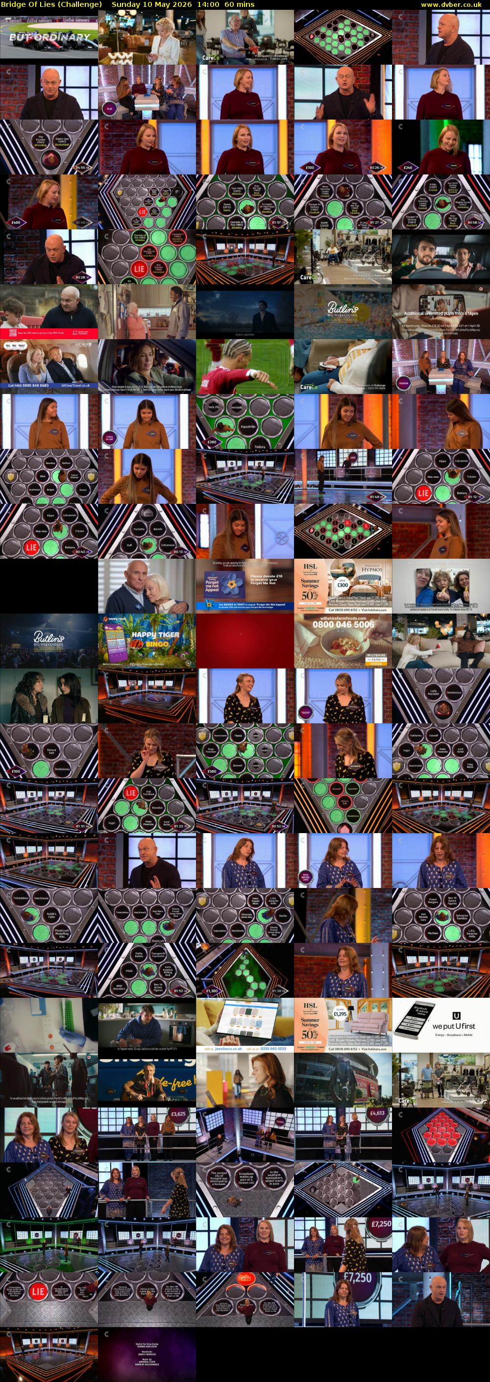 Bridge Of Lies (Challenge) Sunday 10 May 2026 14:00 - 15:00