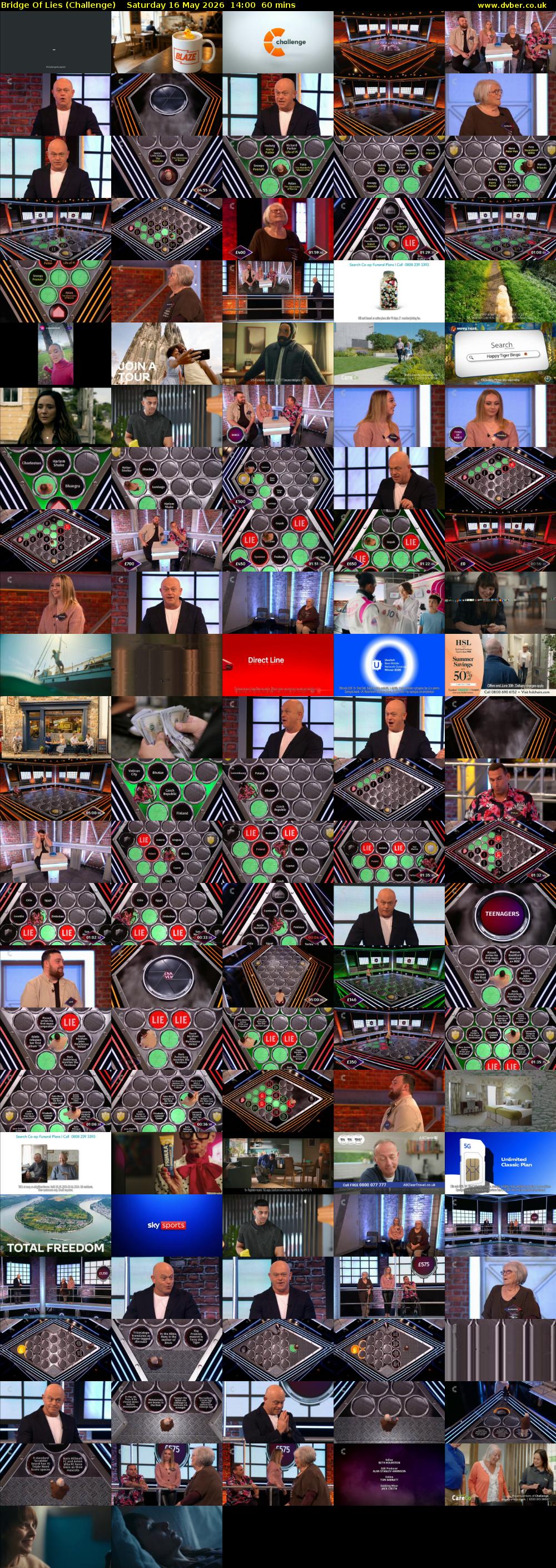 Bridge Of Lies (Challenge) Saturday 16 May 2026 14:00 - 15:00