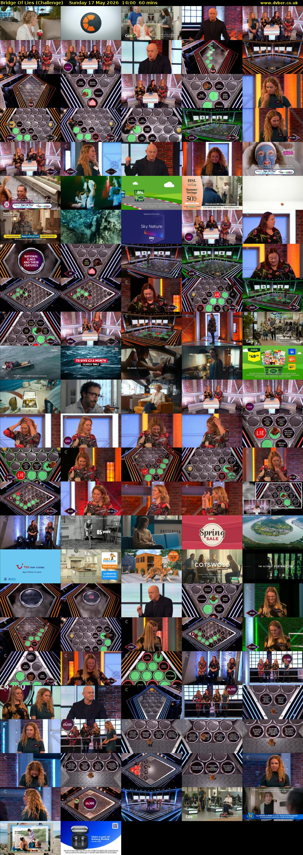 Bridge Of Lies (Challenge) Sunday 17 May 2026 14:00 - 15:00