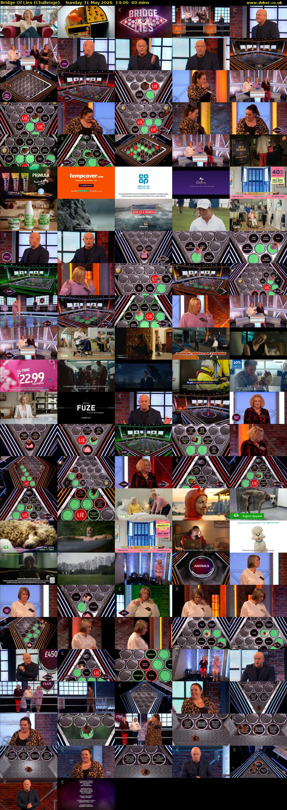 Bridge Of Lies (Challenge) Sunday 31 May 2026 14:00 - 15:00
