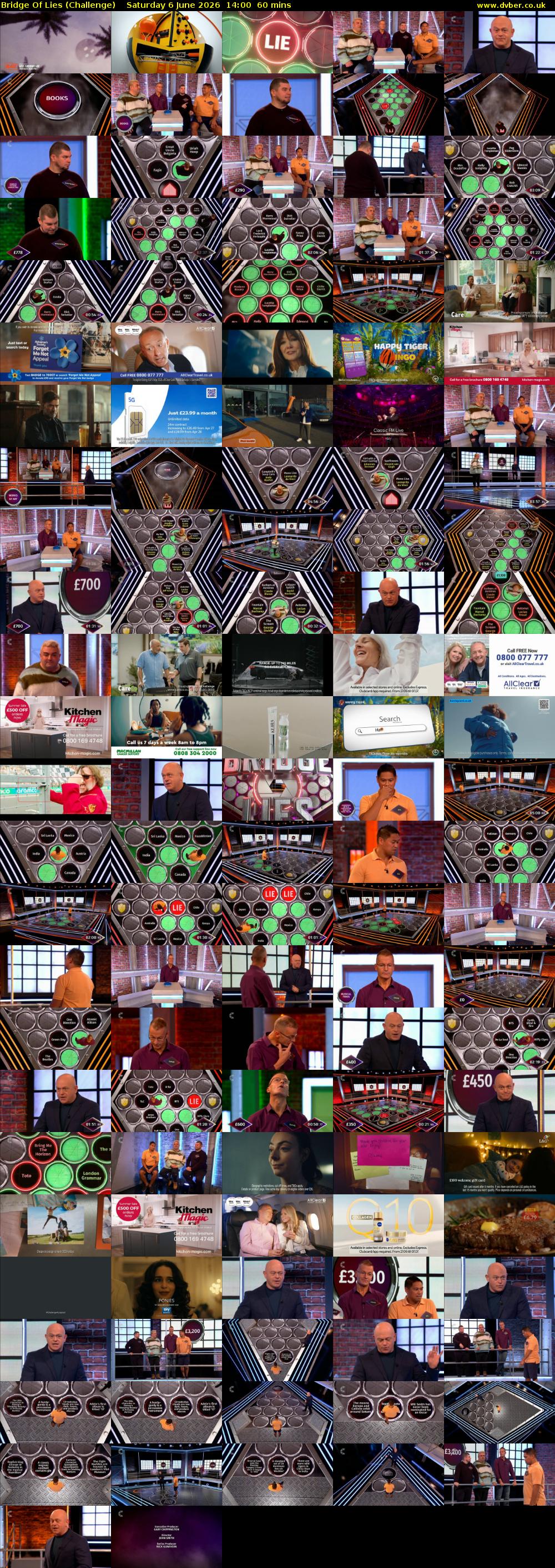 Bridge Of Lies (Challenge) Saturday 6 June 2026 14:00 - 15:00