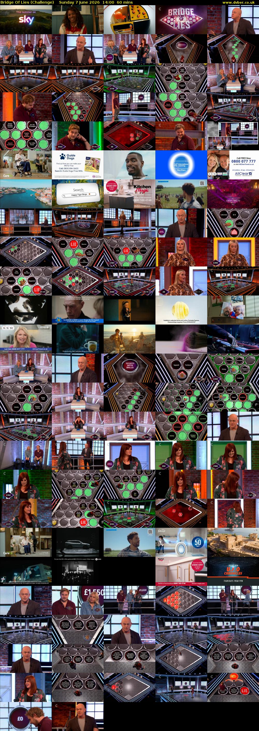 Bridge Of Lies (Challenge) Sunday 7 June 2026 14:00 - 15:00