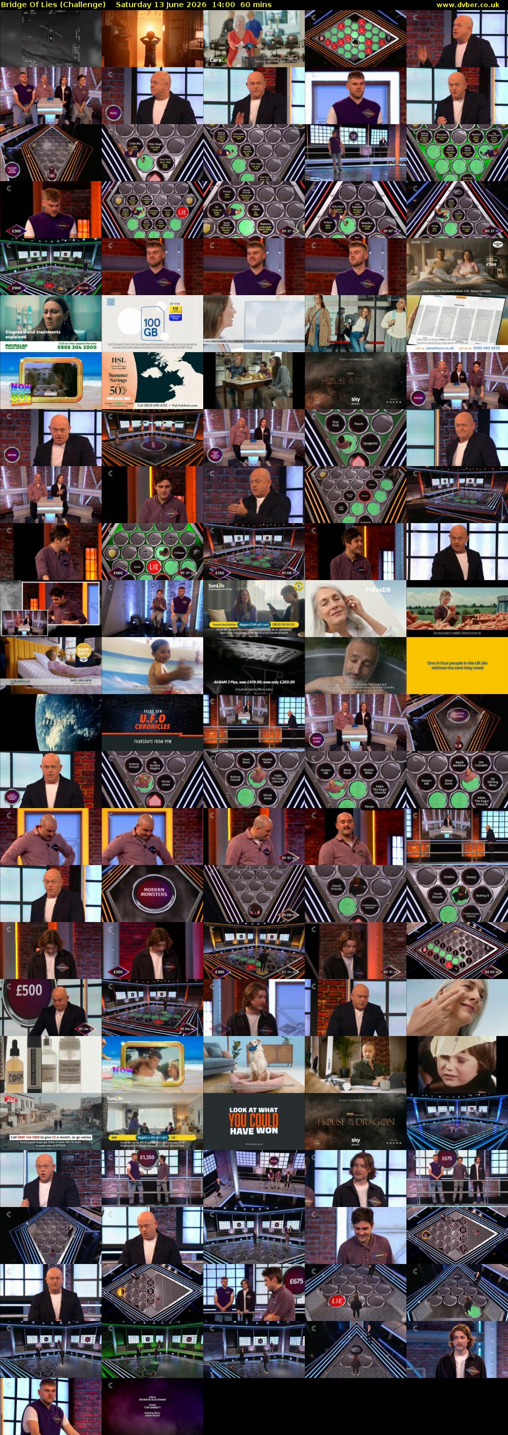 Bridge Of Lies (Challenge) Saturday 13 June 2026 14:00 - 15:00