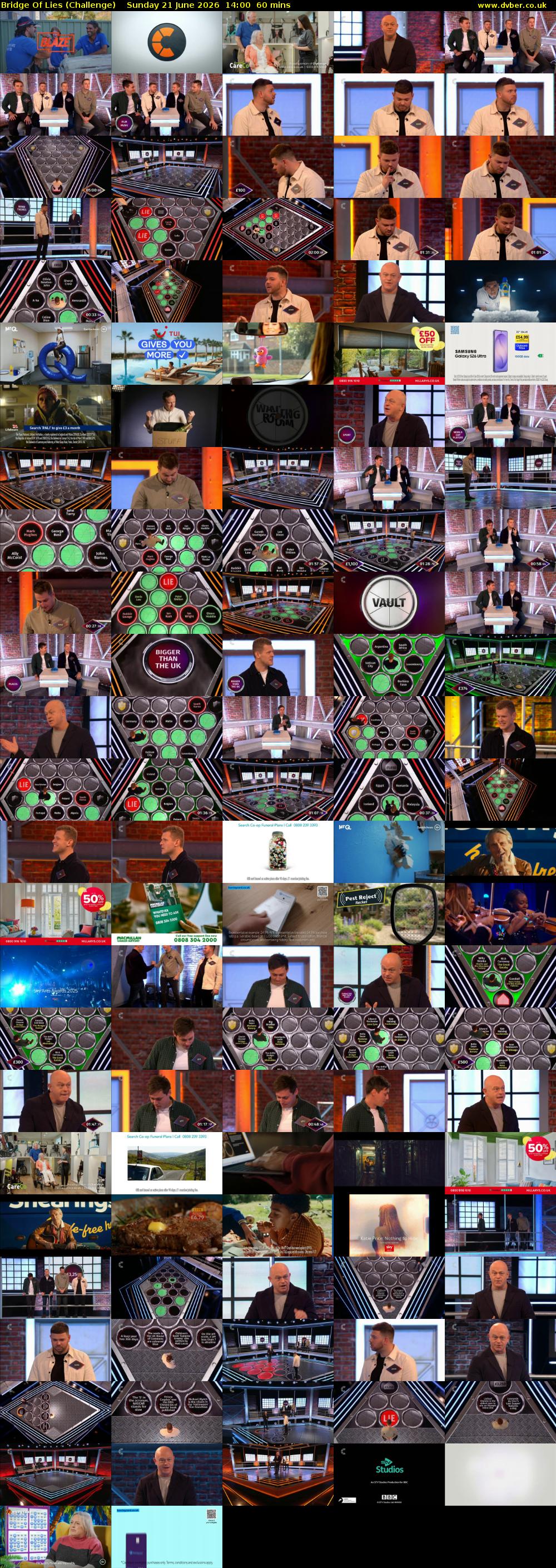 Bridge Of Lies (Challenge) Sunday 21 June 2026 14:00 - 15:00