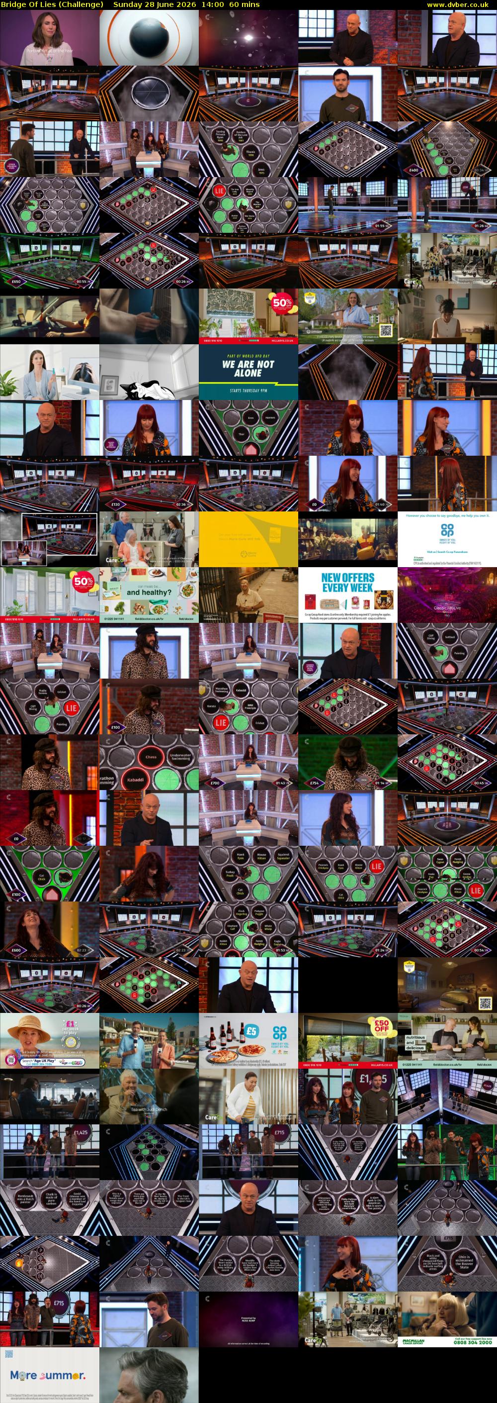 Bridge Of Lies (Challenge) Sunday 28 June 2026 14:00 - 15:00