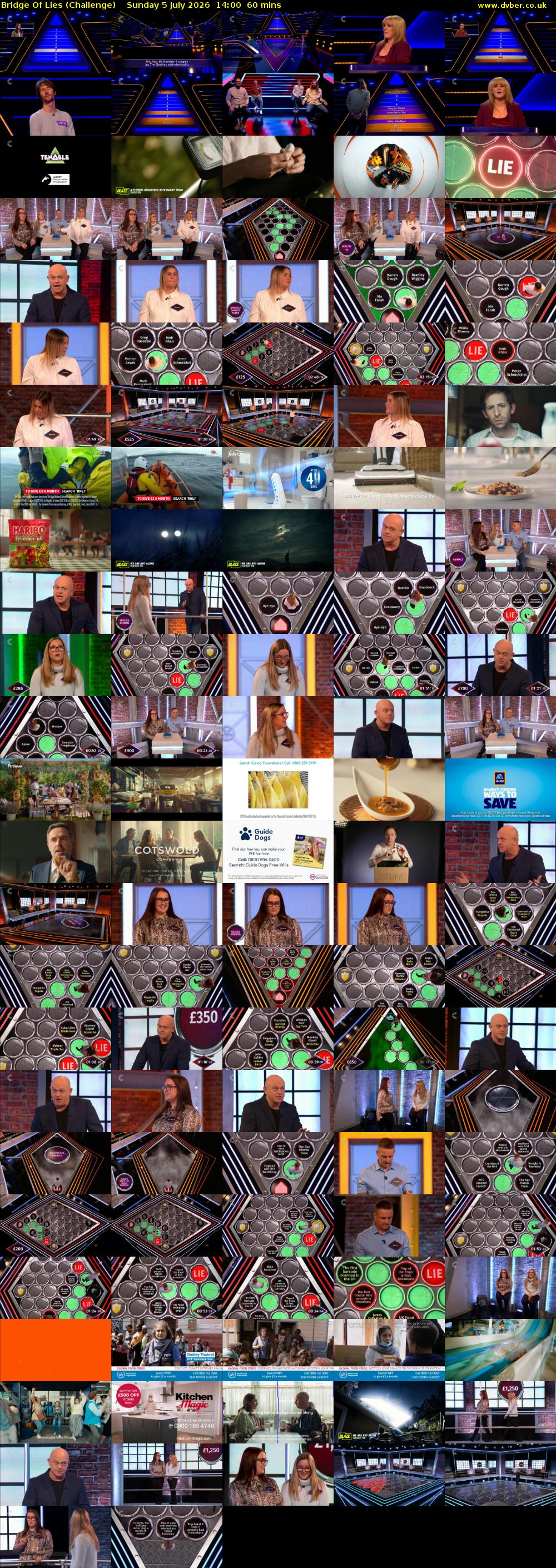 Bridge Of Lies (Challenge) Sunday 5 July 2026 14:00 - 15:00