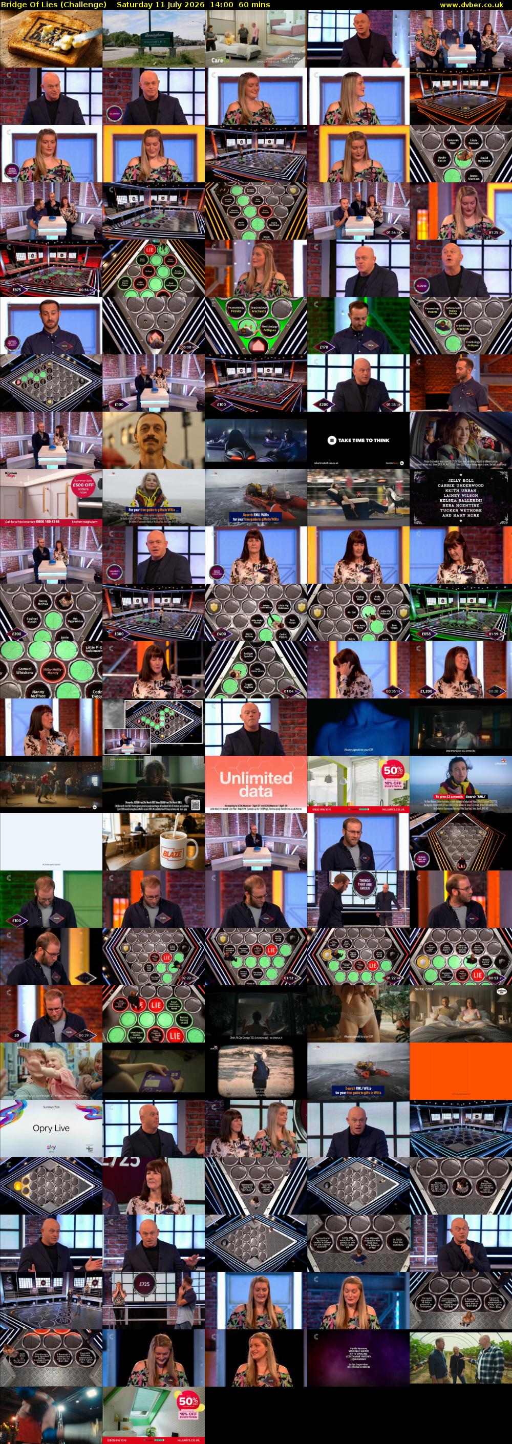 Bridge Of Lies (Challenge) Saturday 11 July 2026 14:00 - 15:00