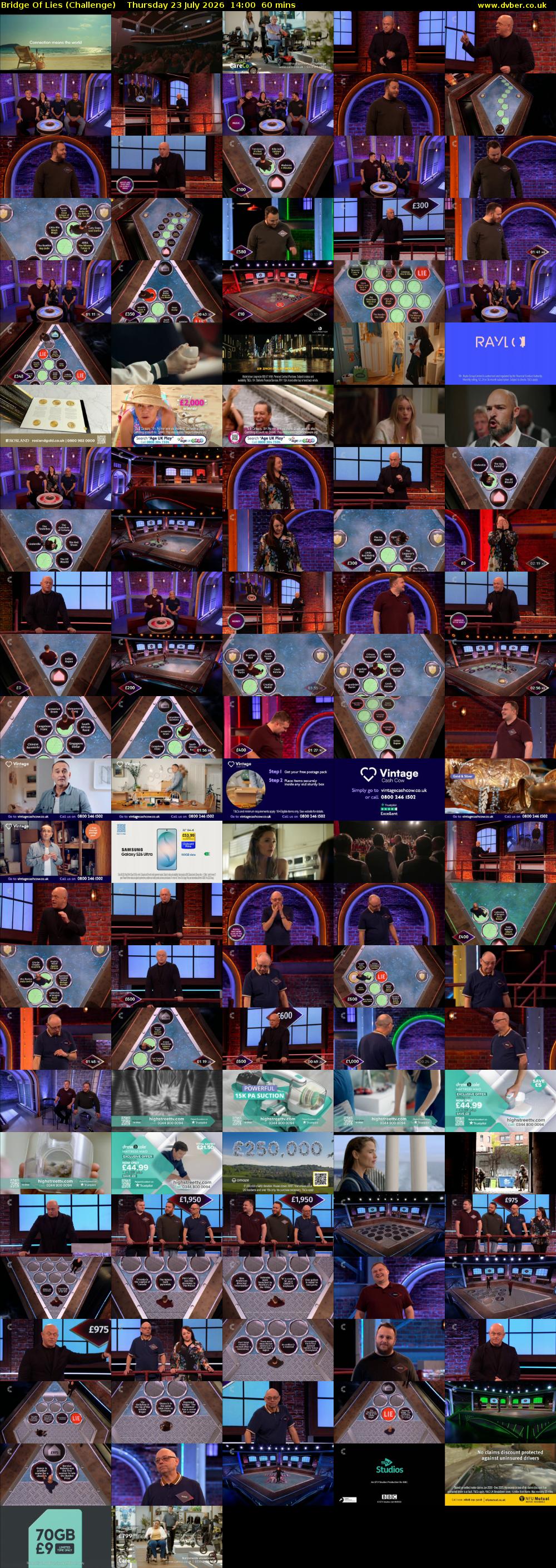Bridge Of Lies (Challenge) Thursday 23 July 2026 14:00 - 15:00