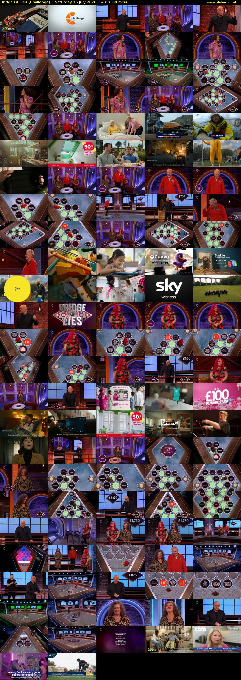 Bridge Of Lies (Challenge) Saturday 25 July 2026 14:00 - 15:00