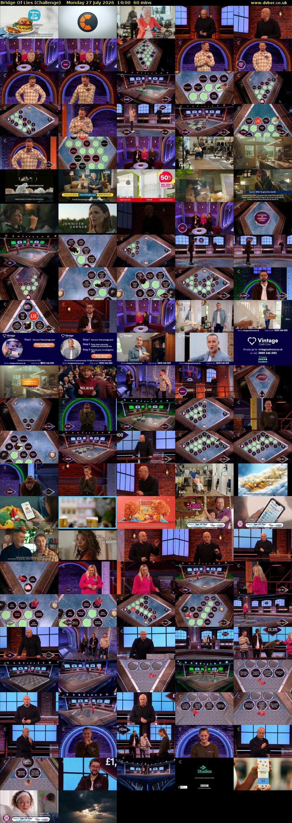 Bridge Of Lies (Challenge) Monday 27 July 2026 14:00 - 15:00