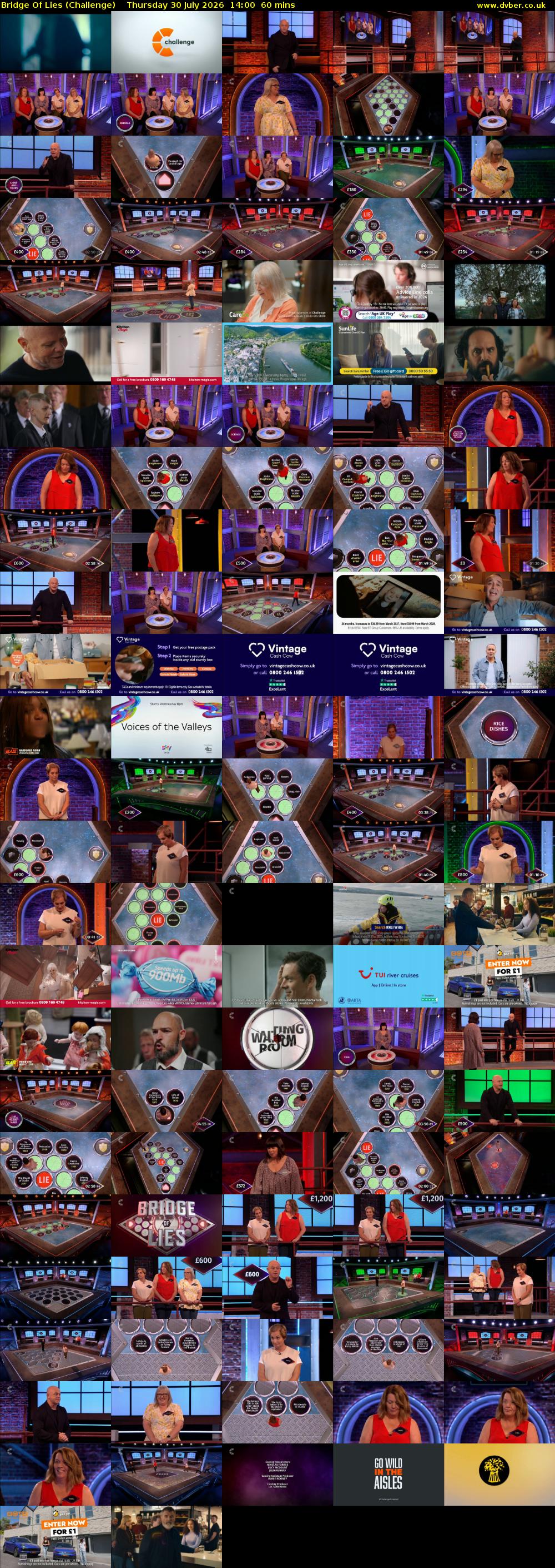 Bridge Of Lies (Challenge) Thursday 30 July 2026 14:00 - 15:00