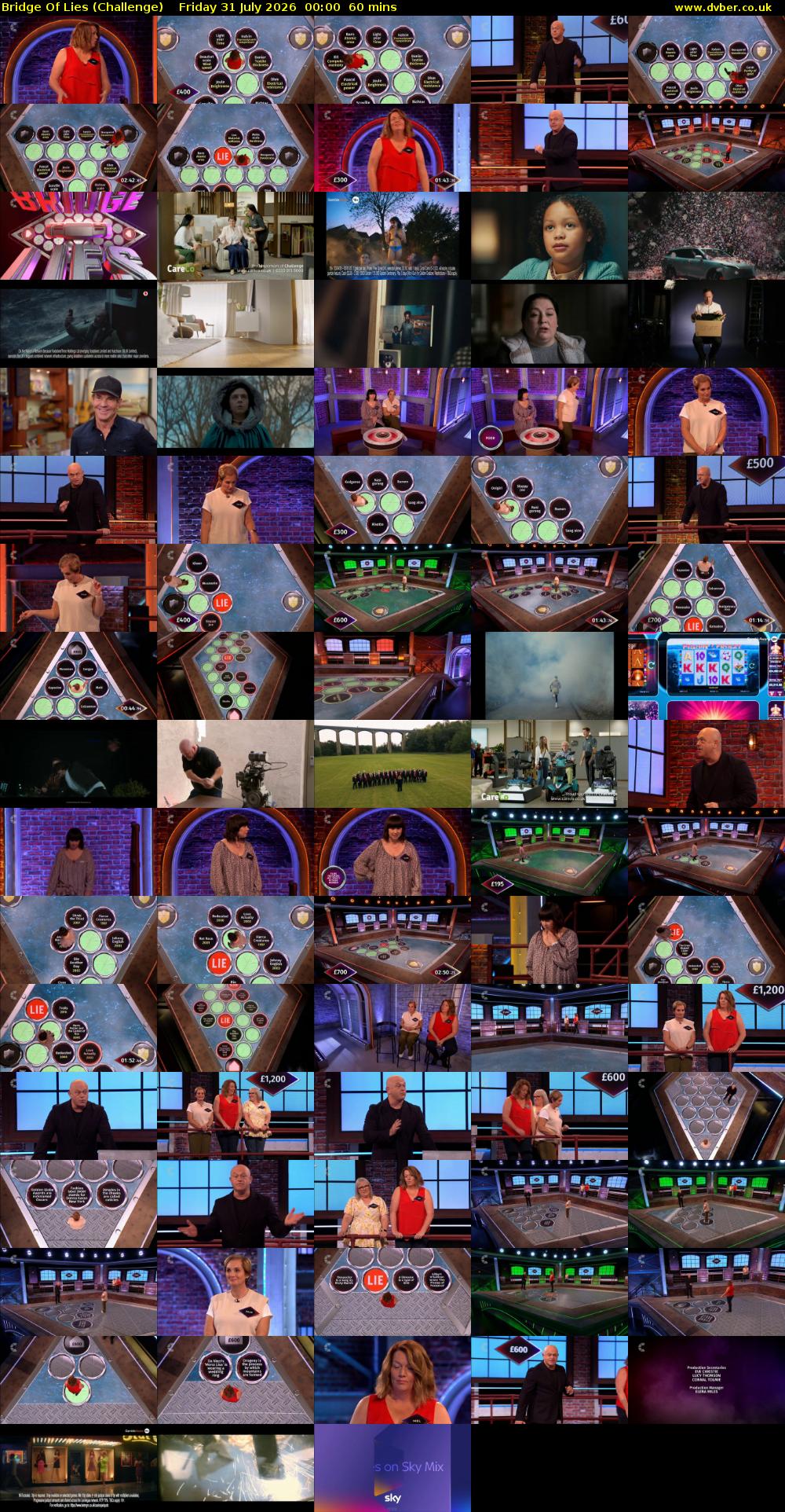 Bridge Of Lies (Challenge) Friday 31 July 2026 00:00 - 01:00