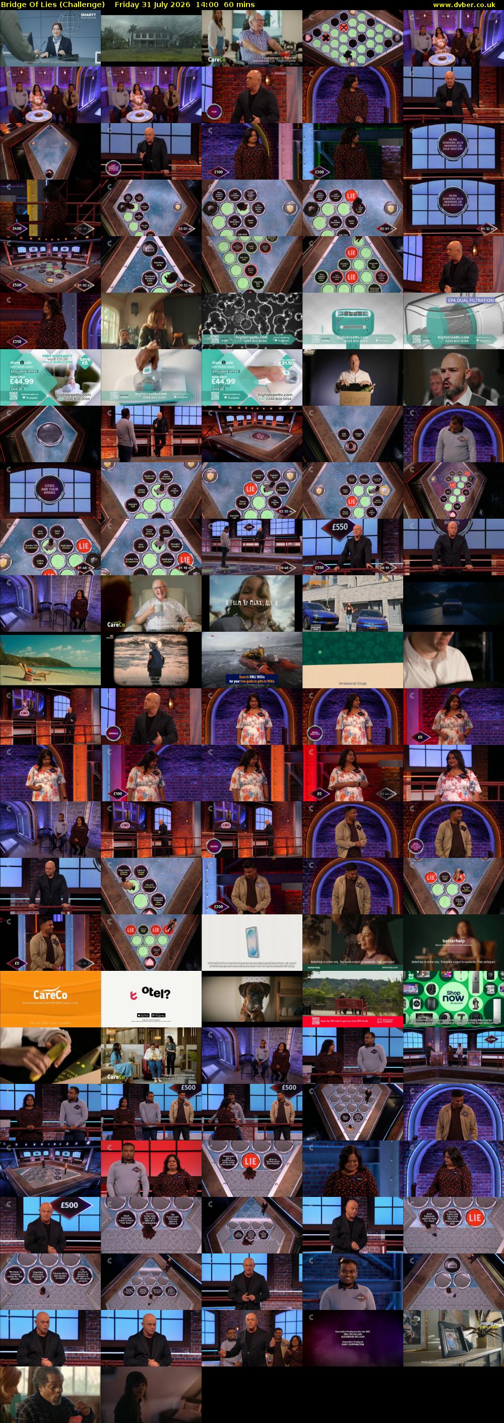 Bridge Of Lies (Challenge) Friday 31 July 2026 14:00 - 15:00