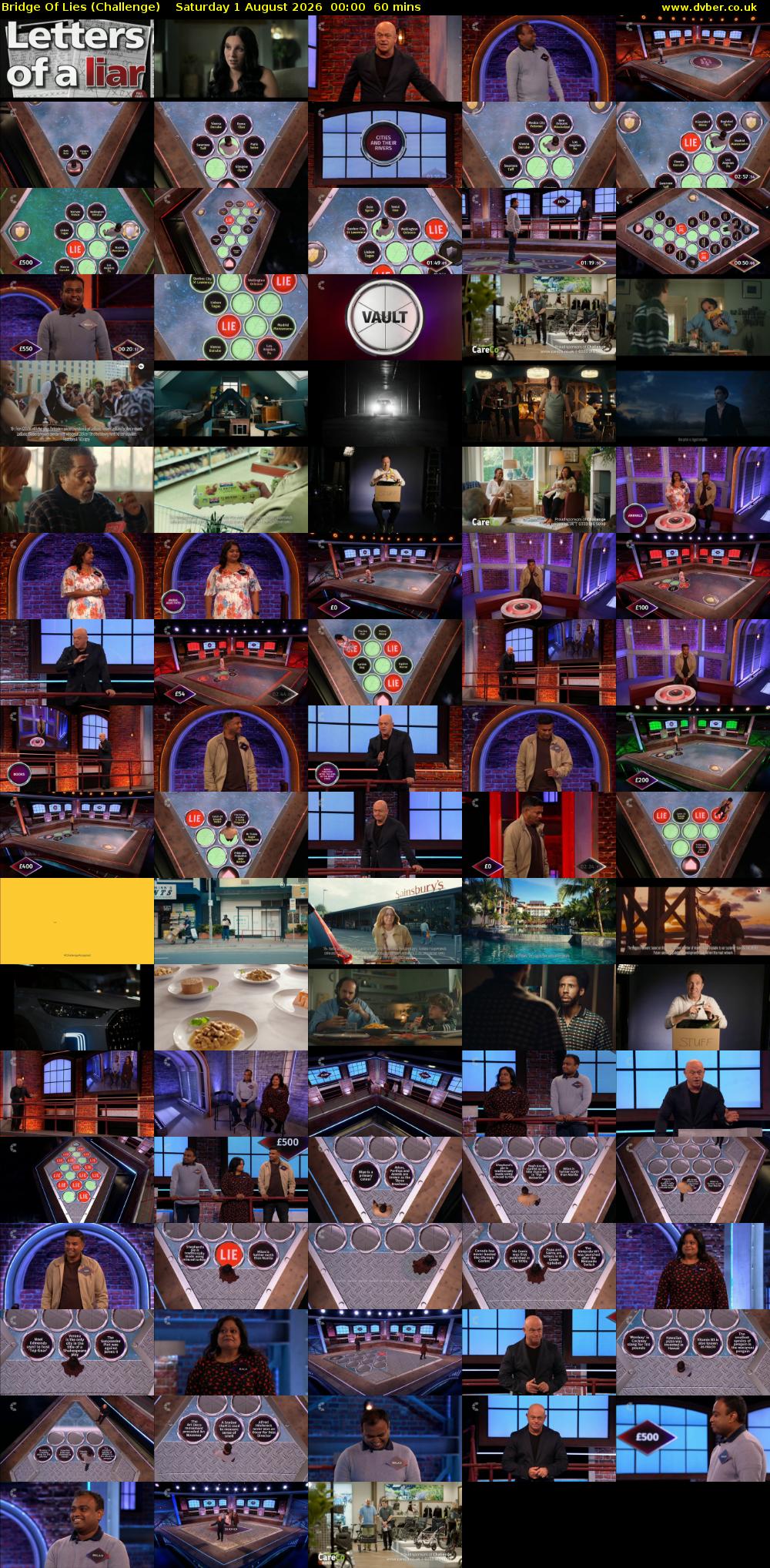 Bridge Of Lies (Challenge) Saturday 1 August 2026 00:00 - 01:00