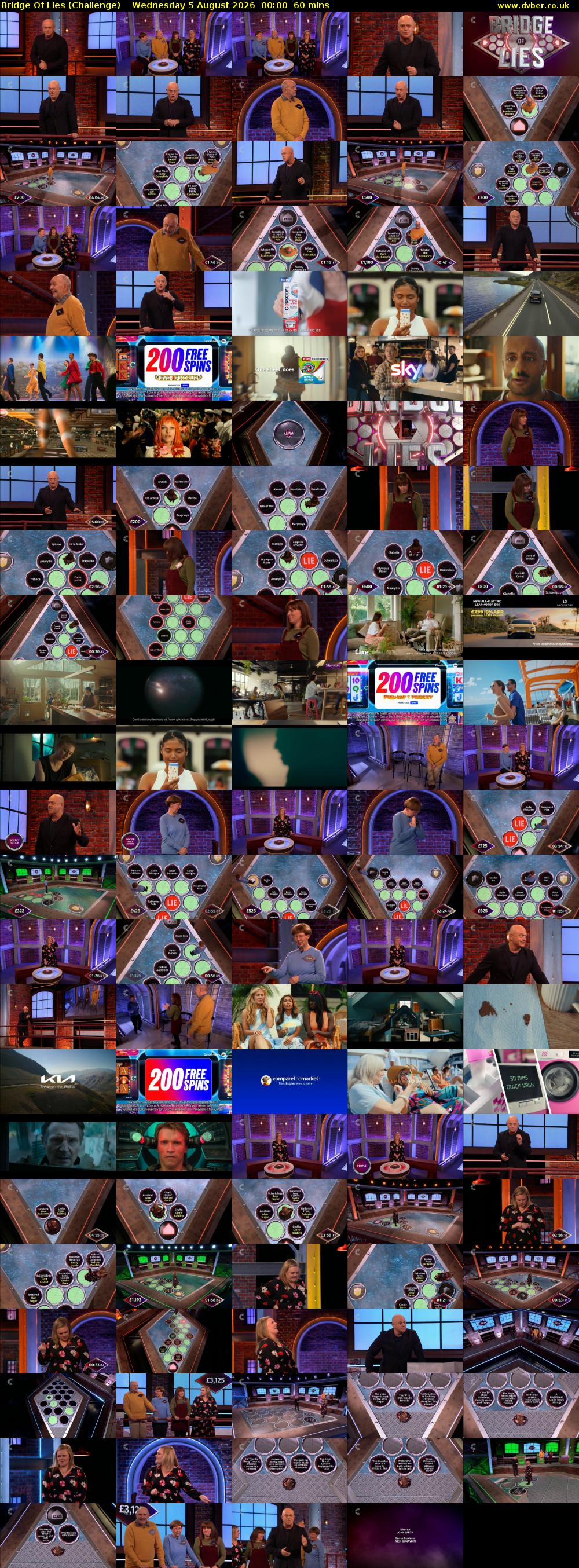 Bridge Of Lies (Challenge) Wednesday 5 August 2026 00:00 - 01:00